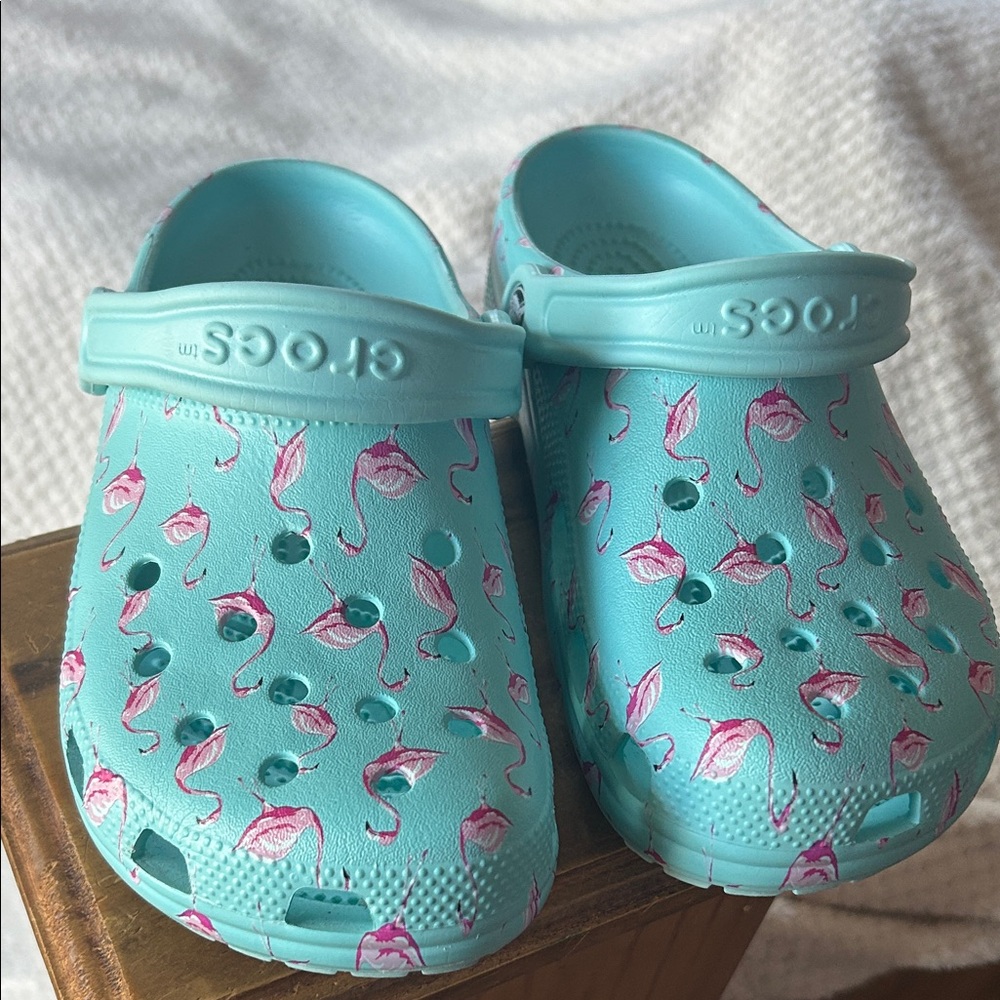 CROCS  Aqua Flamingo